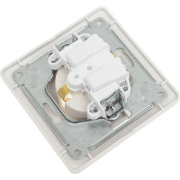 Розетка Systeme Electric Glossa Перламутр с/з, 16А в сборе SE GSL000642