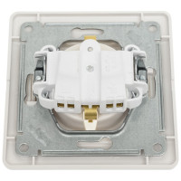 Розетка Systeme Electric Glossa Перламутр с/з, 16А в сборе SE GSL000642