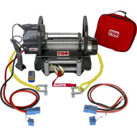 Переносная лебедка РИФ 9000U с площадкой и проводами стальной трос EWG9000U-KIT2