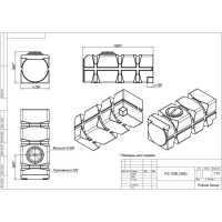 Емкость с крышкой POLIMER GROUP FG 1000 350 мм, зеленая TFG21000S2