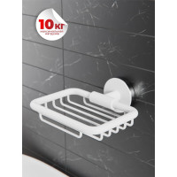 Мыльница для ванной Fora LORD решетчатая, белый FOR-LORD040WT