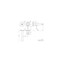 Встраиваемый смеситель для умывальника RavSlezak SEINA SE934