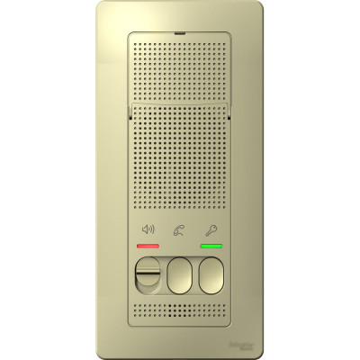 Домофон Systeme Electric Blanca открытой установки Бежевый настенный монтаж, 4,5В BLNDA000017