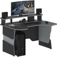 Игровой компьютерный стол SKYLAND STG 1390 антрацит/металлик SKILLL 00-07055553
