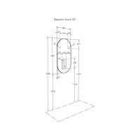 Зеркало AQUATON Альто 100х50 1A256402A1010 00070189