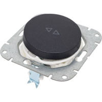 Механизм выключателя Bylectrica 1-клавишный, проходной, скрытая установка, серия ПРОВАНС, С610-3361 графит