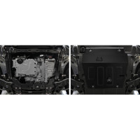 Защита картера и КПП АвтоБроня Geely Azkarra 19-/Atlas Pro 21-/Belgee X70 24-, 111.01926.1