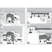 Фаркоп торцевой Toyota Land Cruiser 200 рестайлинг Executive/TRD 2015-21 BERG F.5713.004