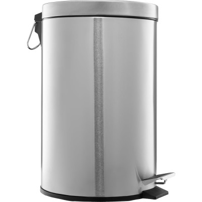 Корзина для мусора Merida с педалью металлическая, напольная, матовая, 12 л KIM410