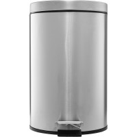 Корзина для мусора Merida с педалью металлическая, напольная, матовая, 12 л KIM410