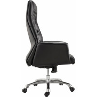 Офисное кресло BRABIX PREMIUM Legacy EX-750, синхромеханизм, алюминий, экокожа, черное 532492