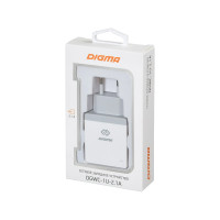 Сетевое зарядное устройство DIGMA DGWC-1U-2.1A-WG 2.1A универсальное белый 1079224