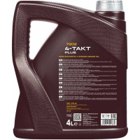 Масло моторное полусинтетическое 4-TAKT PLUS 10W40 4 л для мотоциклов 10W-40 MANNOL 1425