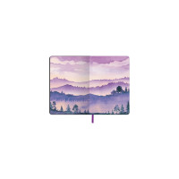 Блокнот BRAUBERG VISTA Violet А5, 143x210 мм, под кожу, гибкий, 80 л 112074