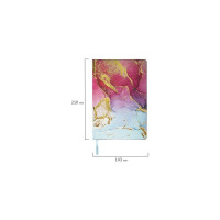 Блокнот BRAUBERG VISTA Marble А5, 143x210 мм, под кожу, гибкий, 80 л 112063