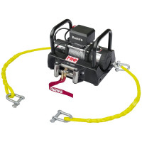 Переносная лебедка РИФ 2500A c малой площадкой и проводами в сборе, стальной трос EWP2500A-KIT