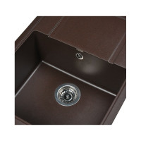 Кухонная мойка из искусственного гранита WISENT Кофе MW650-27/WGER013