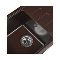 Кухонная мойка из искусственного гранита WISENT Антрацит MW620-26/WGER013