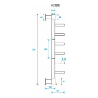 Полотенцесушитель ENERGY I chrome G3DK УТ-УТ-01043
