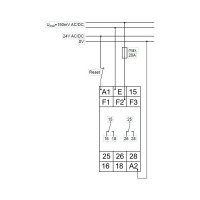 Реле контроля напряжения TELE G2UM10VL20 24-240V AC/DC 2390307