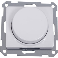 Светорегулятор Systeme Electric GLOSSA (диммер) повор-нажим, LED, RC, 400Вт, механизм, БЕЛЫЙ GSL000123
