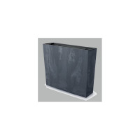 Цветник с вкладышем Prosperplast DUC800TES433 URBI CASE BETON EFFECT 770х235х686 мм, антрацит 067385