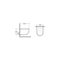 Подвесной унитаз AQUATEK AQ1901-MB ЕВРОПА безободковый 00000119752