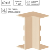 Внутренний угол TDM ELECTRIC КМВ, сосна, 40х16 упаковка 4 шт SQ0411-0224