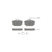 Тормозные колодки 4 шт SCT SP484
