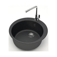 Кухонная мойка Azario Vital 507x507x200 мм, черная CS 00078345