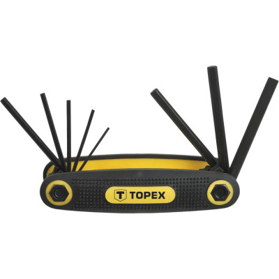 Набор шестигранных ключей TOPEX 1.5-6 мм, 8 шт. 35D958