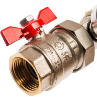 Распределительный коллектор из латуни с расходомерами 10 вых. STOUT SMB 0473 000010