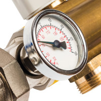 Распределительный коллектор из латуни с расходомерами 10 вых. STOUT SMB 0473 000010