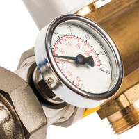 Распределительный коллектор из латуни с расходомерами 9 вых. STOUT SMB 0473 000009