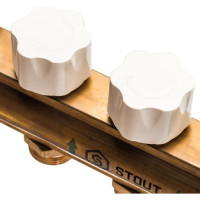 Распределительный коллектор из латуни с расходомерами 9 вых. STOUT SMB 0473 000009