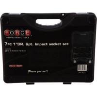 Набор ударных головок 1", 46-75 мм, 7 шт. FORCE 8071