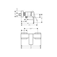 Смеситель для душа HANSGROHE 32560000 Metropol 00000053929