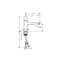 Смеситель для раковины HANSGROHE 32570000 Metropol Select 100 00000053937