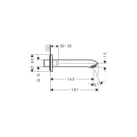 Излив HANSGROHE 31494000 Metris 00000008220