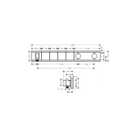 Термостатический смеситель для душа HANSGROHE 15357400 RainSelect 00000058338