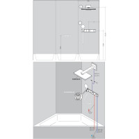 Термостатический смеситель для душа HANSGROHE 15355400 RainSelect 00000057716