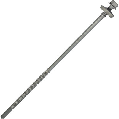 Саморез для сэндвич-панелей HARDWEX ТМ HWX16-P20-6.3/5.5x190 мм, св.№6, RUSPERT, RAL 7047, 50 шт. 5190002408937