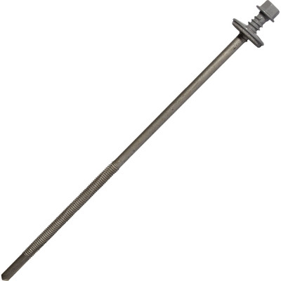 Саморез для сэндвич-панелей HARDWEX ТМ HWX16-P20-6.3/5.5x190 мм, св.№6, RUSPERT, RAL 7004, 50 шт. 5190002408906