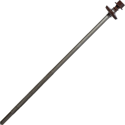 Саморез для сэндвич-панелей HARDWEX ТМ HWX16-P20-6.3/5.5x190 мм, св.№6, RUSPERT, RAL 8017, 50 шт. 5190002408951