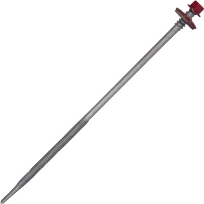 Саморез для сэндвич-панелей HARDWEX ТМ HWX16-P20-6.3/5.5x190 мм, св.№6, RUSPERT, RAL 3011, 50 шт. 5190002408814