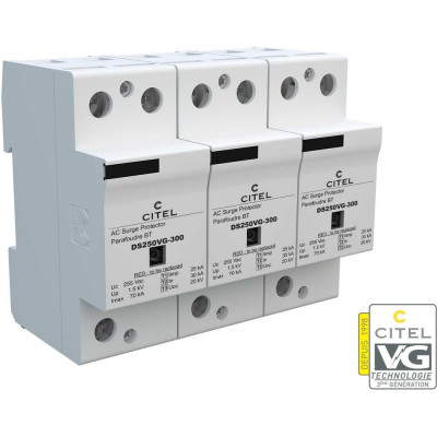 Устройство защиты от импульсных перенапряжений CITEL УЗИП тип 1+2+3 DS253VG-300 3896