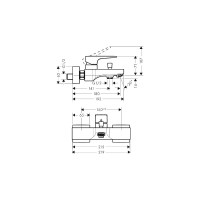Смеситель для ванны HANSGROHE HG Metropol 32540670 00000071084