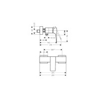 Смеситель для душа HANSGROHE HG Metropol 32560670 00000071272