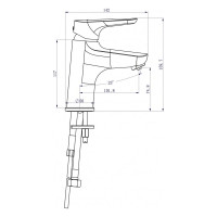 Смеситель для раковины в комплекте с фильтром Swedbe Venado Plus комплект K1615S