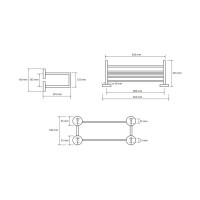 Полочка для полотенец BEMETA OMEGA 104205102